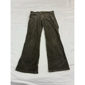 VTG Unionbay Corduroy Flare Pants Women's 6 Stretch‎ Embroidered Pockets Y2K